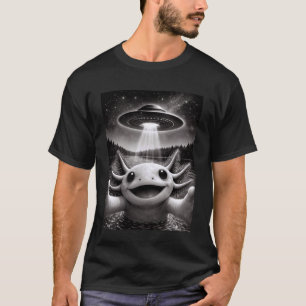 Lustige Axolotl-Selfie-UFOs T-Shirt