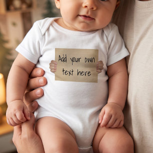 Lustige Baby-Pappschild-Protest-Schilder - Anpassb Baby Strampler