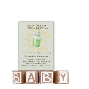 Lustige Baby-Shower-Einladung zum Brauen Einladung