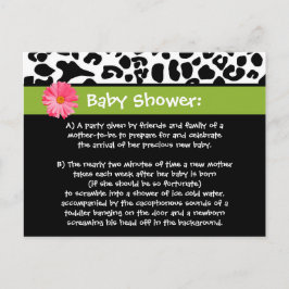 Lustige Babyparty danken Ihnen modischer Postkarte