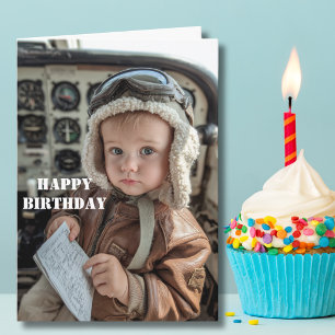 Lustige Babypilot-Birthday-Card Süßer Flug-Humor Karte