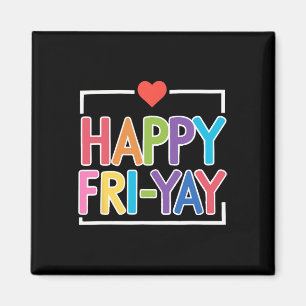 Lustige Back To School Kollektion Happy Fri-yay Lu Magnet