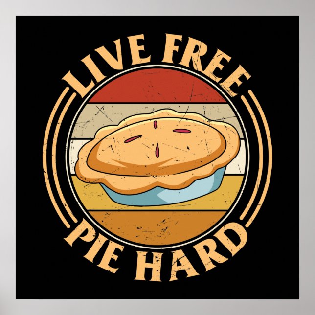 lustige Bäckerei Kuchen liebt Wortkunst Poster (Vorne)