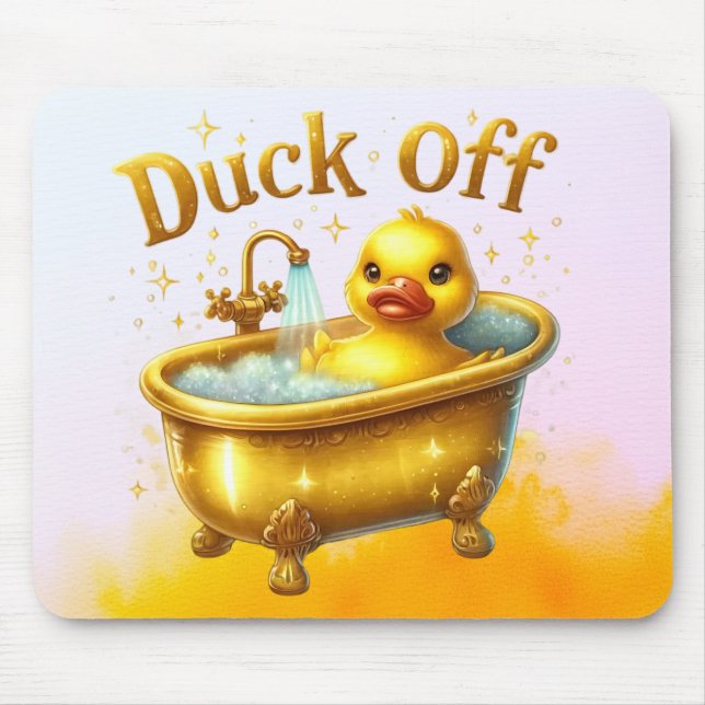 Lustige Badeente Mousepad (Vorne)