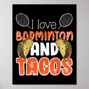 Lustige Badminton-Geschenkidee für Badminton-Spiel Poster