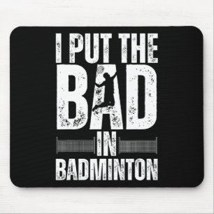 Lustige Badminton-Kunst für Männer Frauen Federbal Mousepad