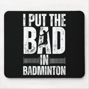 Lustige Badminton-Kunst für Männer Frauen Federbal Mousepad