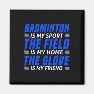 Lustige Badminton-Kunst für Männer Frauen Shuttle Magnet