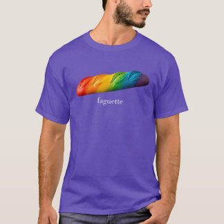 Lustige Baguette Regenbogen Faguette LGBTQ Pride M T-Shirt