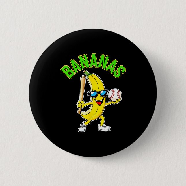 Lustige Banane  Button (Vorderseite)