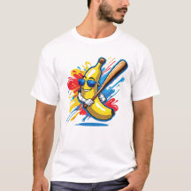 Lustige Banane schwingt Baseball Lustige Drip-Masc