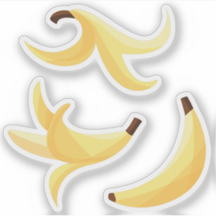 Lustige Banane Wortspiel Party Muster farbenfroh - Aufkleber