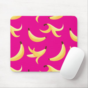 Lustige Banane Wortspiel Party Muster farbenfroh - Mousepad