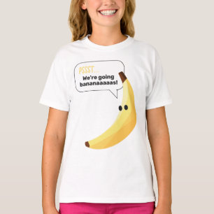 Lustige Banane Wortspiel Party Muster farbenfroh - T-Shirt
