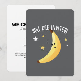 Lustige Banane Wortspiel Party Muster Favoriten - Einladung