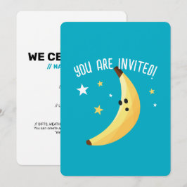 Lustige Banane Wortspiel-Party-Muster Favoriten - Einladung