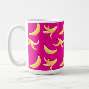 Lustige Bananen-Party Muster farbenfroh - editierb Kaffeetasse