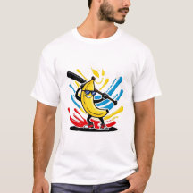 Lustige Bananen schwingende Baseball lustige Drip-