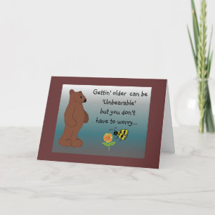 Lustige Bär Geburtstagsgrüße Karte