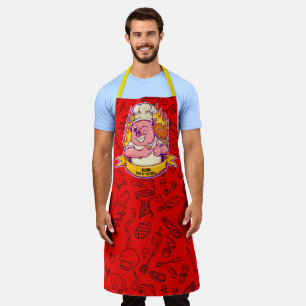 Lustige Barbecue-Chef-Schweinegrill-Sache personal Schürze