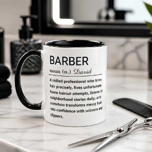 Lustige Barbier-Definition Kaffeetasse
