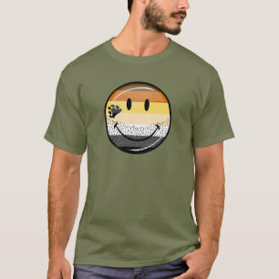 Lustige bärtige glückliche homosexuelle T-Shirt