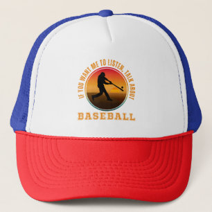 Lustige Baseball-Sprüche Vintage-Silhouette Spiele Truckerkappe