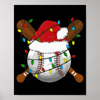 Lustige Baseball-Weihnachts-Pyjamas für die ganze