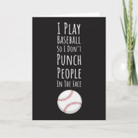 Lustige Baseballkarten Sportler Team Humor