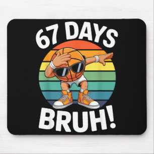 Lustige Basketball Dabbing Bruh 67 Schulzeit Lehre Mousepad