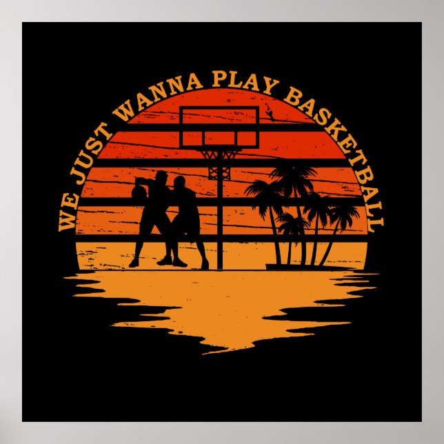 lustige Basketball-Redewendungen Poster (Vorne)