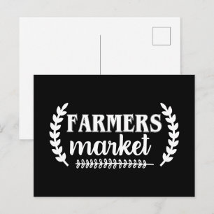 Lustige Bauernmarkt-Wortkunst-Produkt-Postkarte Postkarte