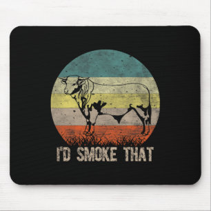 Lustige Bbq Ich Würde Diese Vintage-Style-Design M Mousepad