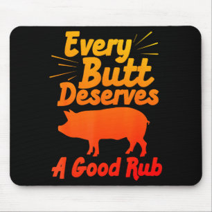Lustige BBQ-Kunst für Männer Frauen, die Fleisch g Mousepad