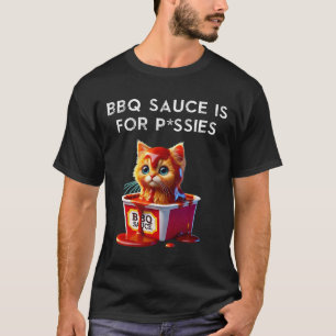 Lustige Bbq-Sauce-Katzen-Humor-Katzenliebhaber-Ges T-Shirt