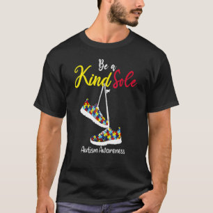 Lustige Be A Kind Sole Autismus-Bewusstsein-Puzzle T-Shirt