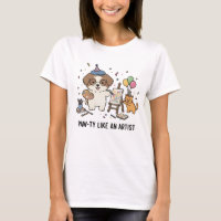 Lustige Beagle-Hund-Malerei-Kätzchen-Art-Party-Gra