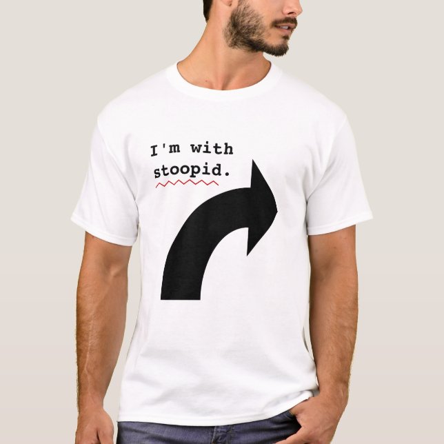 Lustige Beleidigungen Im mit dummem Bann-Karo T-Shirt (Vorderseite)