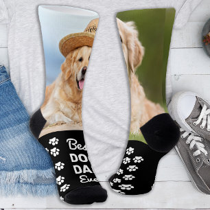 Lustige benutzerdefinierte beste HUNDEVATER Person Socken