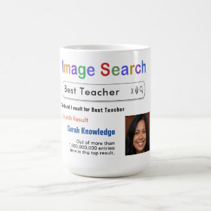 Lustige benutzerdefinierte beste Lehrersuche-Gesch Kaffeetasse