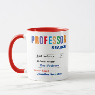 Lustige benutzerdefinierte beste Professor Geschen Tasse
