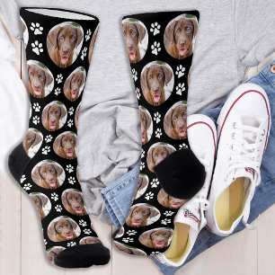 Lustige benutzerdefinierte Hund Haustier Foto Süße Socken