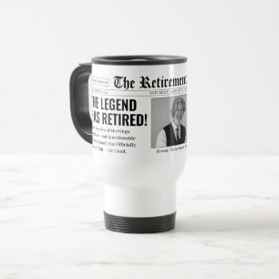 Lustige benutzerdefinierte Rentenzeitung Reisebecher
