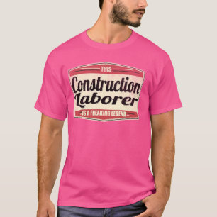 Lustige Berufsquote Vintage-Bauarbeiter T-Shirt