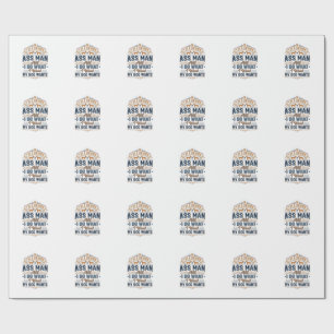 Lustige Besitzerzitat Vintage-Vektordesign_1 Geschenkpapier