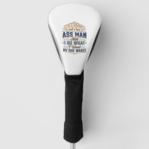 Lustige Besitzerzitat Vintage-Vektordesign_1 Golf Headcover