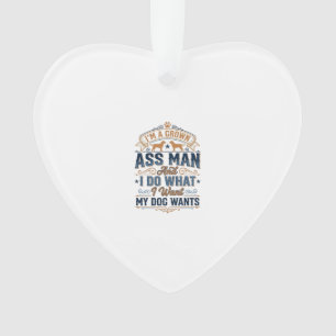 Lustige Besitzerzitat Vintage-Vektordesign_1 Ornament