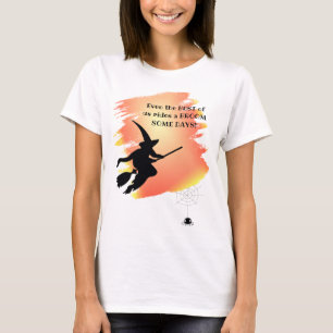 Lustige Best of Us Reitet auf einem Besen Hallowee T-Shirt