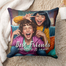 Lustige beste Freundinnen Kissen