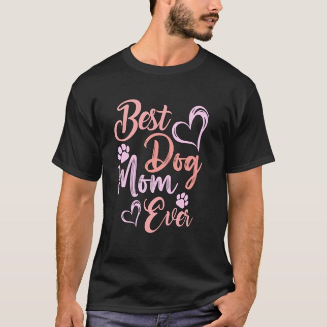 Lustige beste Hundemutter überhaupt Mutterschaftst T-Shirt (Vorderseite)